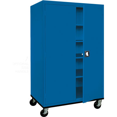 Sandusky Mobile Storage Cabinet TA4R462472 - 46x24x78, Blue