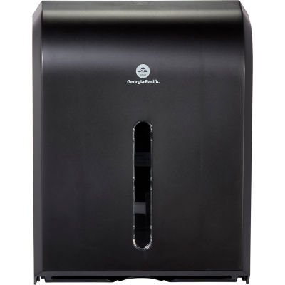 Distributeur d’essuie-tout en papier Combi-Fold par GP Pro, noir, 1 distributeur