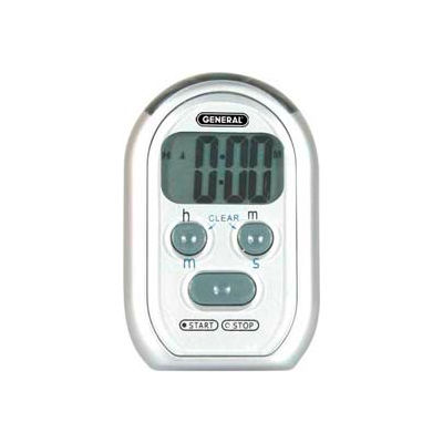 Digital Count-Up/Count-Down Timer With Audible Beeper, Red Led & Vibration Alarm - Pkg Qty 5