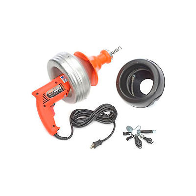 General Wire SV-B-WC Super-Vee Drain Cleaning Machine includes 2 Cables/Cutter Set & Case
