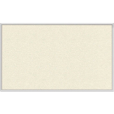 Ghent Bulletin Board - Vinyl - Aluminum Frame - 46.5"W x 36"H - Ivory