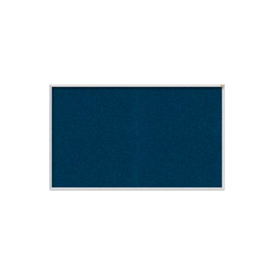 Ghent Bulletin Board - Vinyl - Aluminum Frame - 46.5"W x 36"H - Navy
