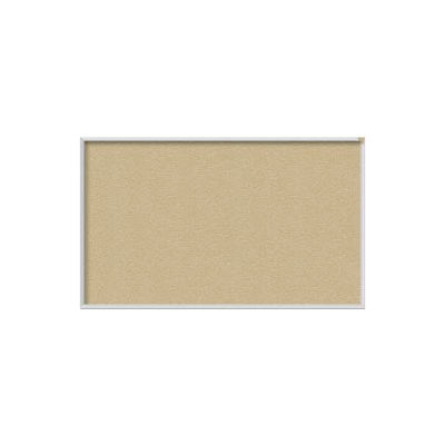 Ghent 3' x 5' Bulletin Board - Caramel Vinyl Surface - Silver Frame