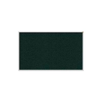 Ghent 4' x 10' Bulletin Board - Ebony Vinyl Surface - Silver Frame