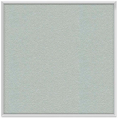 Ghent 48"W x 48"H Vinyl Bulletin Board - Aluminum Frame - Silver