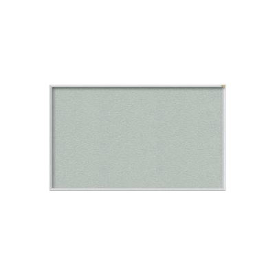 Ghent 72"W x 48"H Vinyl Bulletin Board - Aluminum Frame - Silver