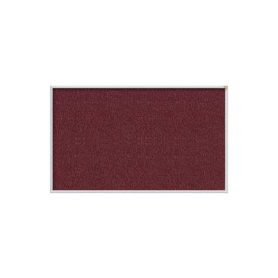 Ghent 96"W x 48"H Vinyl Bulletin Board - Aluminum Frame - Berry