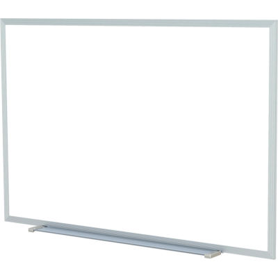 Gand 48" x 144"H Tableau blanc - Cadre en aluminium - Comprend le marqueur/gomme