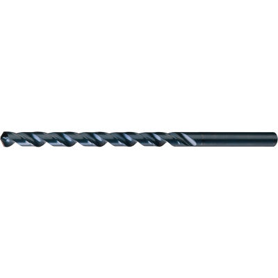 Chicago-Latrobe 120X 1/4-E 8In OAL HSS Heavy-Duty Steam Oxide 118 K-Notched Point Extra Long Drill