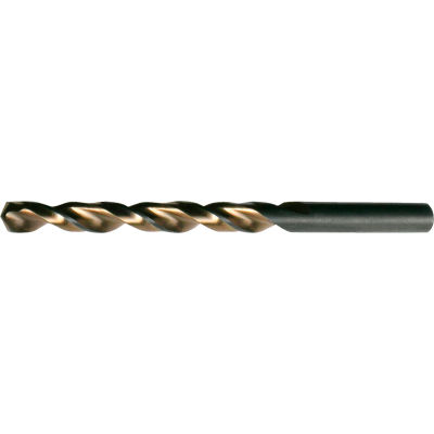 Cle-Line 1872 #7 HSS Heavy-Duty Black & Gold 135 HSS Heavy-Duty Parabolic Jobber Length Drill - Qté par paquet : 12