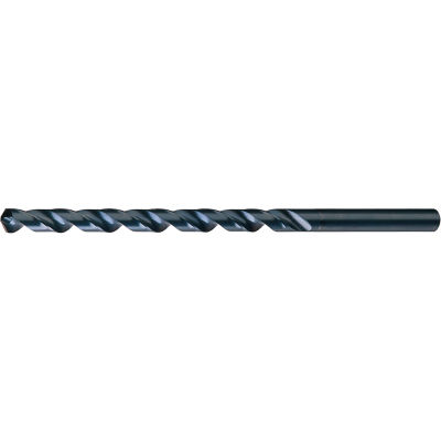 Cle-Line 1806 13/32 12In OAL HSS Heavy-Duty Steam Oxide 118 K-Notched Point Extra Length Drill