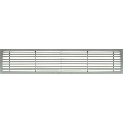 AG20 Série 6 "x 24" solide alun fixe Bar alimentation/retour Air Grille de ventilation, brossé Satin