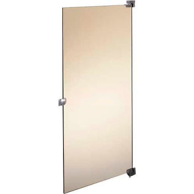 ASI Global Partitions phénolique noyau noir vers l’intérieur Swing porte Partition w / Hardware-26 "W Neutral Glace