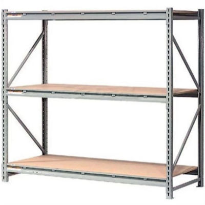 Global Industrial™ 3 Level, rack de stockage en vrac Extra HD, terrasse en bois, démarreur, 96 « L x 48 » P x 120 » H