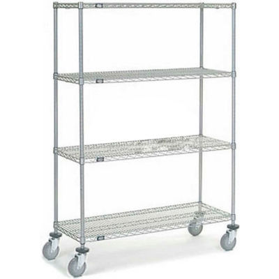Nexelate® Wire Shelf Truck, 1200 lb. Capacity, 48"L x 18"W x 69"H