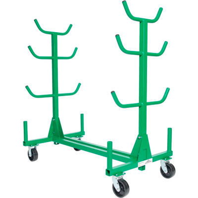 Greenlee 668 Mobile Conduit And Pipe Rack With Casters, 1000 lb ...