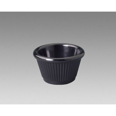 Gessner 0382A-BK - Fluted Ramekin, 2.5 Oz., Black, 1-1/2"H x 2-3/4" Diameter, 72/Pack