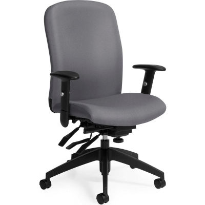 Global™ Office Task Chair - Fabric - High Back - Slate - Truform Series