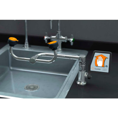 Guardian Equipment Deck Mount 90° Swivel Eye Washes, Left Hand Mounting, G1806LH