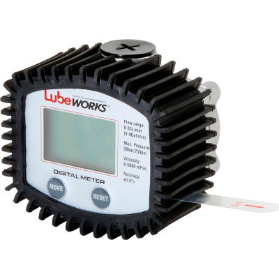 Lubeworks® B075QMLB75 Oil Control Meter Digital 1-35LPM / 1-10GPM - Qté par paquet : 36