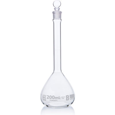 Flask, Volumetric , Globe Glass, Class B, To Contain (TC), ASTME288 ...