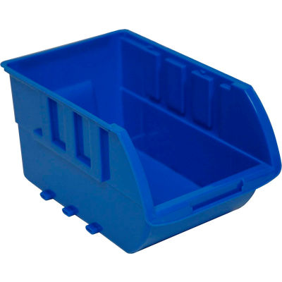 Homak Poubelle individuelle moyenne en plastique HA01015612 sans logo, 5-7/8 po L x 9-3/8 po L x 4-7/8 po H, bleu