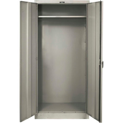 Hallowell 445W24HG série 400 porte pleine armoire armoire, 48 x 24 x 72, gris, non assemblés