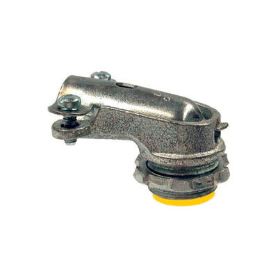 Hubbell 3201 Squeeze Connector 3/8" Trade Size Flex Or Armored Cable Insulated - Pkg Qty 50
