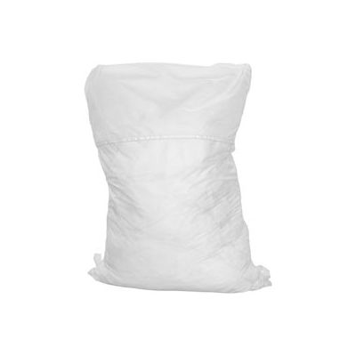 25" corde Hamper sac, Poly/coton, blanc, bas droite, qté par paquet : 12