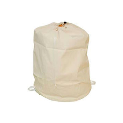 25" Drawcord Laundry Bag, Cotton Duck, Natural, Straight Bottom - Pkg Qty 12