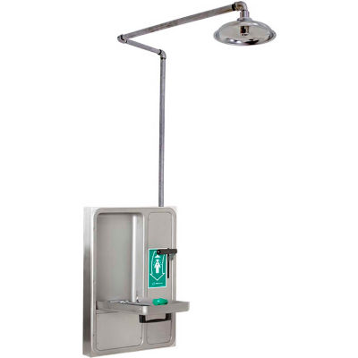 Bassins Oculaires Automatiques Et Douches Appareils Combines Haws 8356wcsm En Saillie Combo Douche Et Lave Yeux Visage Pomme De Douche Plafond B549108 Globalindustrial Ca