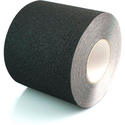 Heskins Standard Safety Grip Anti Slip Tape, Black, 6" x 60', 60 Grit