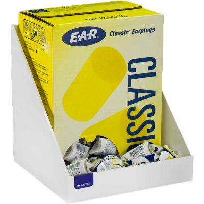 Horizon Mfg. 200 Pair Foam Ear Plug Tray, White, Heavy-Duty Plastic, 5132-W, 10-5/8"L