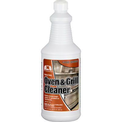 Nilodor Oven & Grill Cleaner, Quart Bottle, Unscented, 6/Case