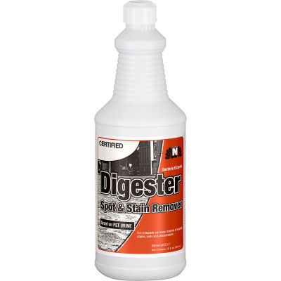 Nilodor Certified® Bacteria/Enzyme Digester Liquid Spotter, Quart Bottle, 6/Case