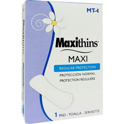 Hospeco Maxithins #4 maxi Pad vended féminin serviettes de table, 250/case - MT-4