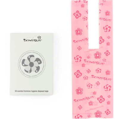 Scensibles® sacs de doublure en plastique pour serviette sanitaire récipients, 50/Pack, 1200/case - SBX50
