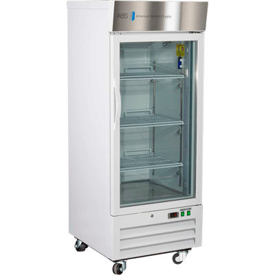 Réfrigérateur de laboratoire standard American Biotech Supply, 12 pi³, porte vitrée