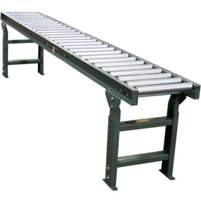 Hytrol® 10 Ft. - 30"W - 1,9" Dia. Galvanized Rollers - 27" Between Rails - 4,5" Roller Centers