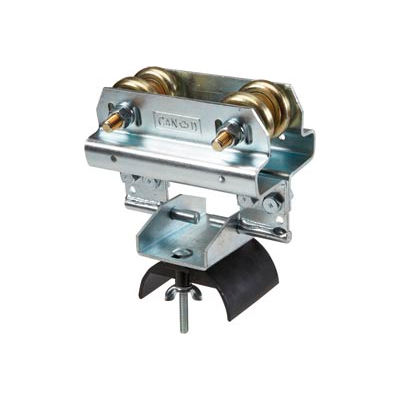 Hubbell Tow Trolley W/ Adj S Beam Support For Flat Cable, 6-1/2"L x 4"W, Gray