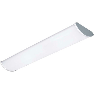 Columbia CRW LED Round Wraparound 4' Lamp, Switchable Lumens & CCT, Dimming, 120-277V