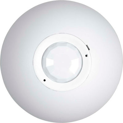 Hubbell OMNI PIR Ceiling Low Voltage Sensor with 1500 Sq Ft Range, Relay & Photocell, Off White