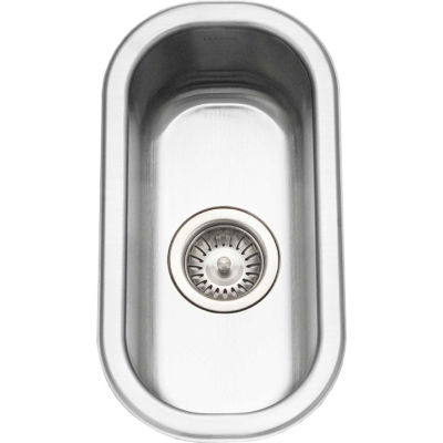 Houzer® Stainless Steel Club Series Undermount Compact Bar/Prep Sink