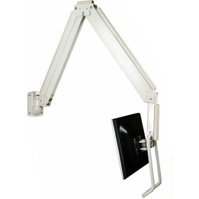 TygerClaw LCD6506 Hospital LCD Arm For 10"-17" Monitors, Blanc