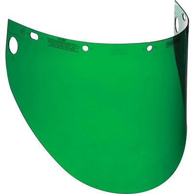 Visière d’écran facial Honeywell®, teinte IR/UV 3, vert, paquet de 50