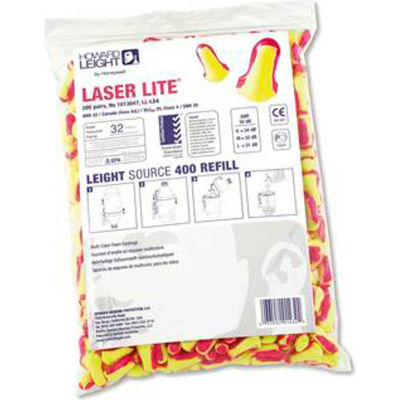Howard Leight Laser Lite LL-LS4-REFILL Dispenser Refill, T-Shape, 200 Paire