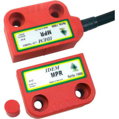 IDEM 114007 MPR magnétique sans Contact interrupteur, câble droit, 10M, 2NC 1NO