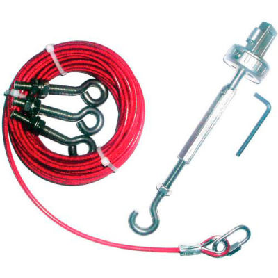 IDEM 140001 corde Kit galvanisé à chaud, 5M, galvanisé