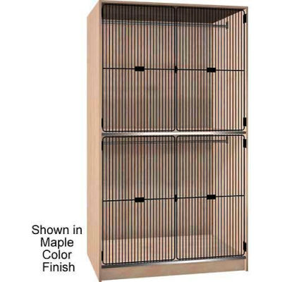 Ironwood 2 Compart. Armoire armoire, porte de la grille noire, Dixie chêne couleur