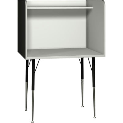 Ironwood Single Study Carrel, 35-5/8"W x 30"D x 52-3/8"H, Gray